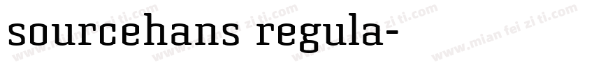 sourcehans regula字体转换